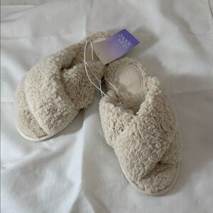 Stars Above Soft Cream Slippers